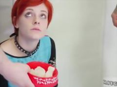 Ballet boots latex bondage and gets punished with toys first time Cummie 