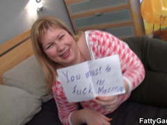 Busty big belly plumper seduces a masseur