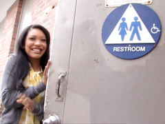 Rhianna Ryan Shows Her Skills On A Huge Dick At A Gloryhole